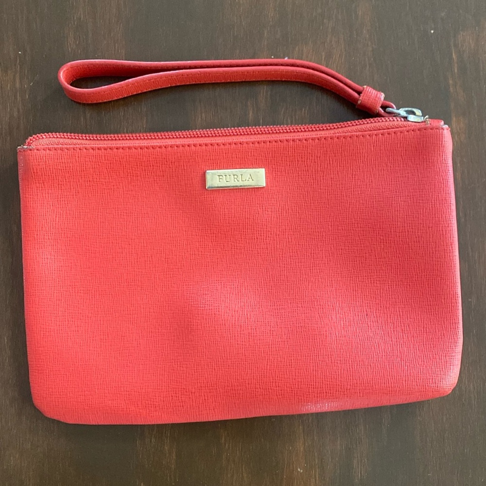 Furla leather wristlet